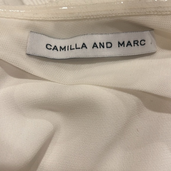 Camilla and Marc White Statice Off the Shoulder Fairy Mini Dress - Picture 10 of 11